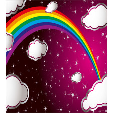 Rainbow Colored Stars Duvet Cover Set