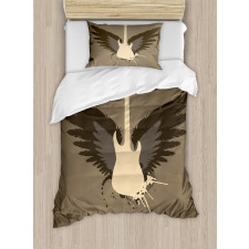 Rock Talent Wings Guitar Duvet Cover Set