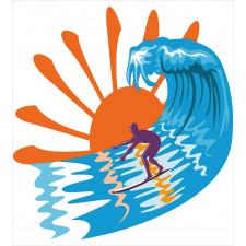 Hot Beach Vibes Surfer Duvet Cover Set