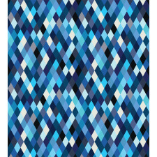 Blue Toned Hexagons Duvet Cover Set