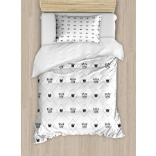 Crowns Dots Duvet Cover Set