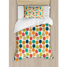 Hipster Polka Dots Tile Duvet Cover Set