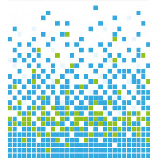 Mosaic Grid Pixel Art Duvet Cover Set