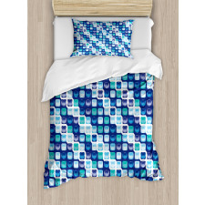 Vintage Mosaics Squares Duvet Cover Set