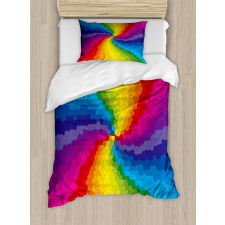 Stained Glass Rainbow Duvet Cover Set