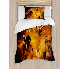 Knight on Horse Duvet Cover Set