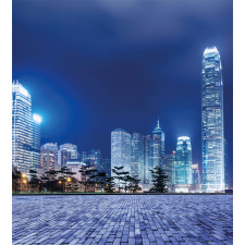 Hong Kong Skyline Night Duvet Cover Set