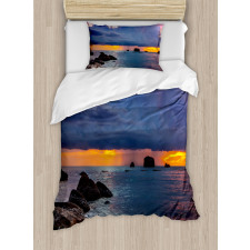 Tropic Seashore Sunset Duvet Cover Set