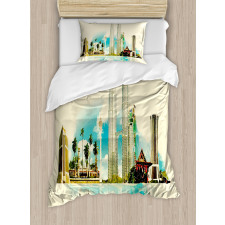 East Kuala City Palms Duvet Cover Set