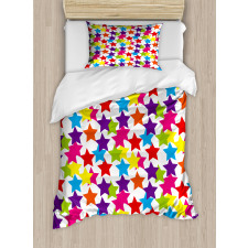 Funky Stars Kids Room Duvet Cover Set