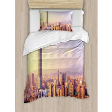 Skyline Taipei Taiwan Duvet Cover Set