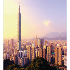 Skyline Taipei Taiwan Duvet Cover Set
