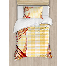 Abstract Curvy Stripes Duvet Cover Set