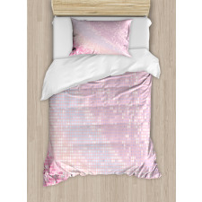 Abstract Disco Ball Pattern Duvet Cover Set