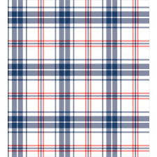 English Tartan Motif Duvet Cover Set