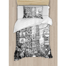 Street in Chinatown Duvet Cover Set
