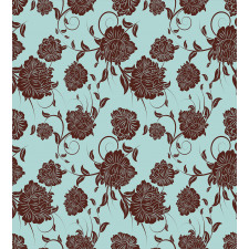 Flower Ornaments Retro Duvet Cover Set