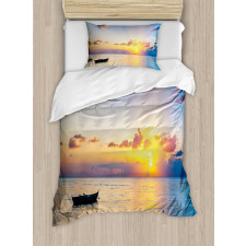 Rising Sun Sea Maldives Duvet Cover Set