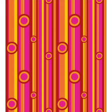 Stripes Circles Vibrant Duvet Cover Set