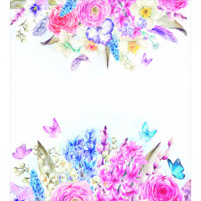 Rose Flower Daisies Duvet Cover Set
