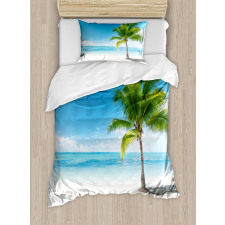 Sea Ocean Palm Trees Duvet Cover Set