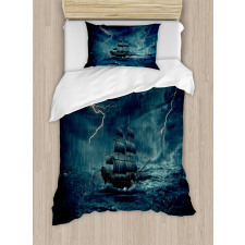 Pirate Vintage Ship Duvet Cover Set