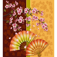 Sakura Blossoms Asian Duvet Cover Set