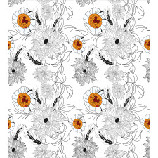 Flower Petals Growth Duvet Cover Set