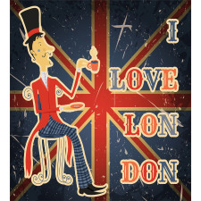 London English Man Flag Duvet Cover Set