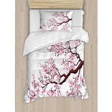Sakura Branch Blossoms Duvet Cover Set