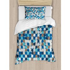 Pastel Mosaic Pattern Duvet Cover Set