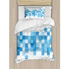 3D Mosaic Geometric Duvet Cover Set