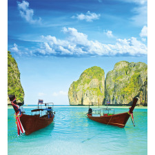 Boat Maya Bay Thailand Duvet Cover Set