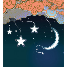 Clouds Stars and Moon Duvet Cover Set