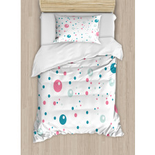 Pastel Color Polka Dots Duvet Cover Set