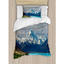 Mount Cook Pukaki Lake Duvet Cover Set