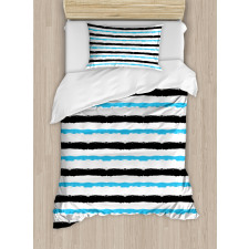 Color Bands Stripes Duvet Cover Set