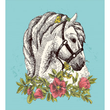 Boho Horse Opium Popy Duvet Cover Set