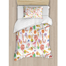 Yummy Candies Cakes Duvet Cover Set
