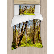 Spring Forest Flowers Duvet Cover Set