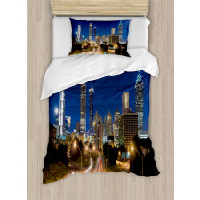 Atlanta Skyline Twilight Duvet Cover Set