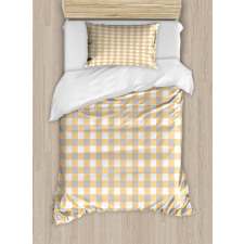 Checkered Shabby Old Duvet Cover Set