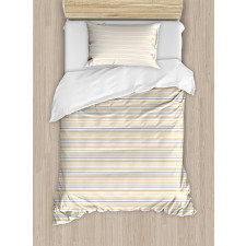 Shabby Colored Lines Duvet Cover Set