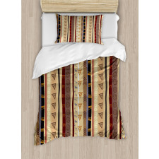 Striped Ornament Duvet Cover Set