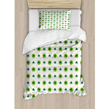 Clovers Green Dots Irish Duvet Cover Set