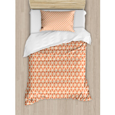 Groovy Soft Triangles Duvet Cover Set