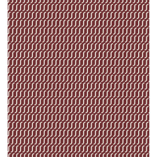 Cutrvy Wavy Lines Dark Tile Duvet Cover Set