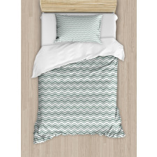 Curvy Stripes Waves Duvet Cover Set