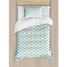 Bold Circles Sea Inspired Duvet Cover Set