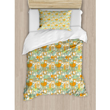 Abstract Shapes Mix Duvet Cover Set